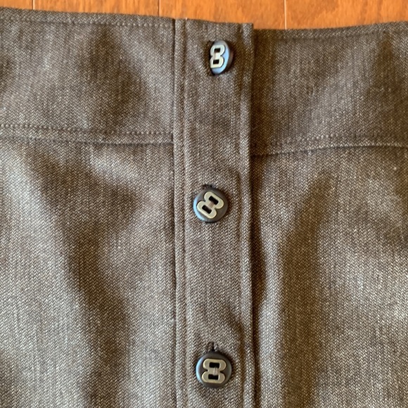 Magaschoni Brown Button A Line Skirt NWT - Picture 3 of 9